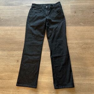 Eileen Fisher Heathered Black Petite Pants Slacks Trousers